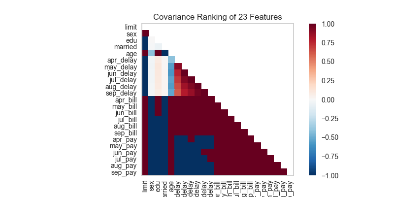 Features Analysis Covariance Rank2D